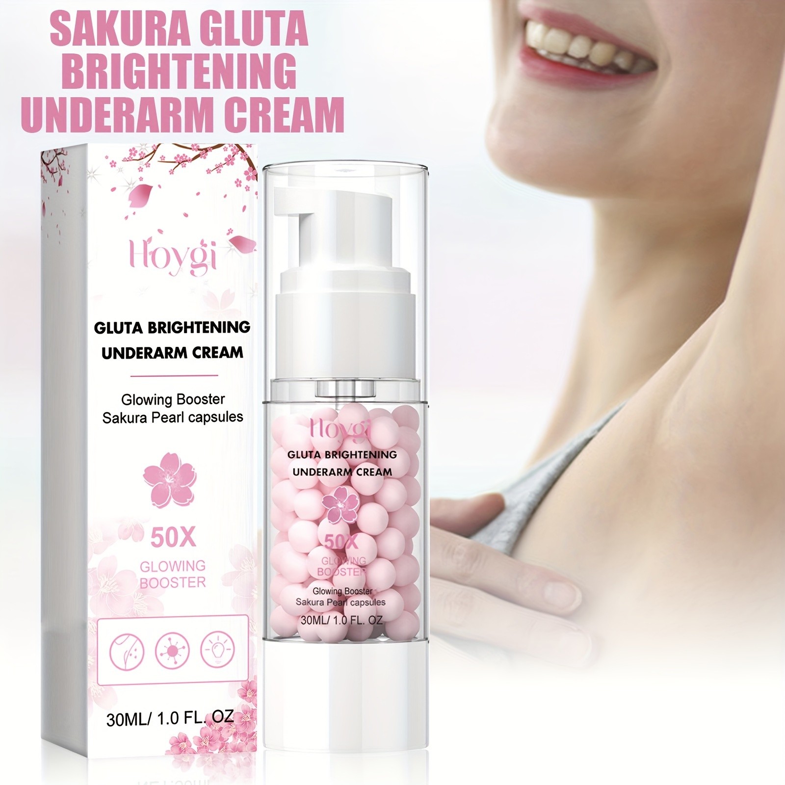 2 pcs Sakura Gluta Brightening Underarm Cream – Smooth, Even-Toned Confidence