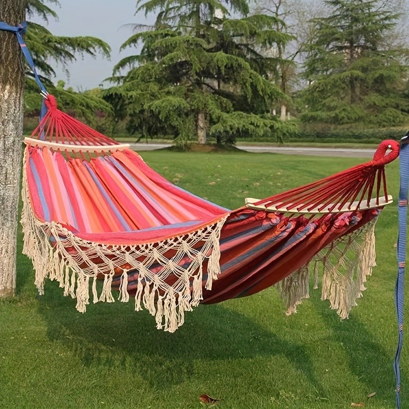 Bohemian Double Hammock with Tassels