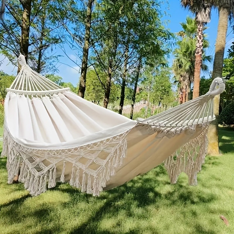 Bohemian Double Hammock with Tassels
