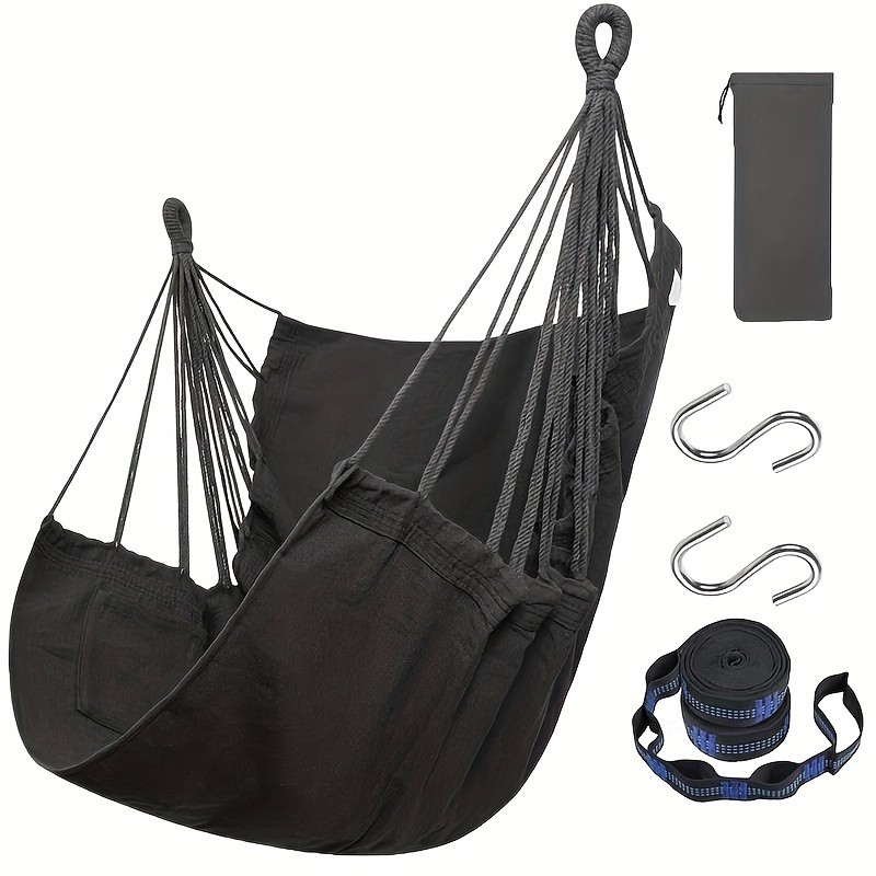 Hammock Chair Set – Complete Comfort System with Premium Straps & Cushions