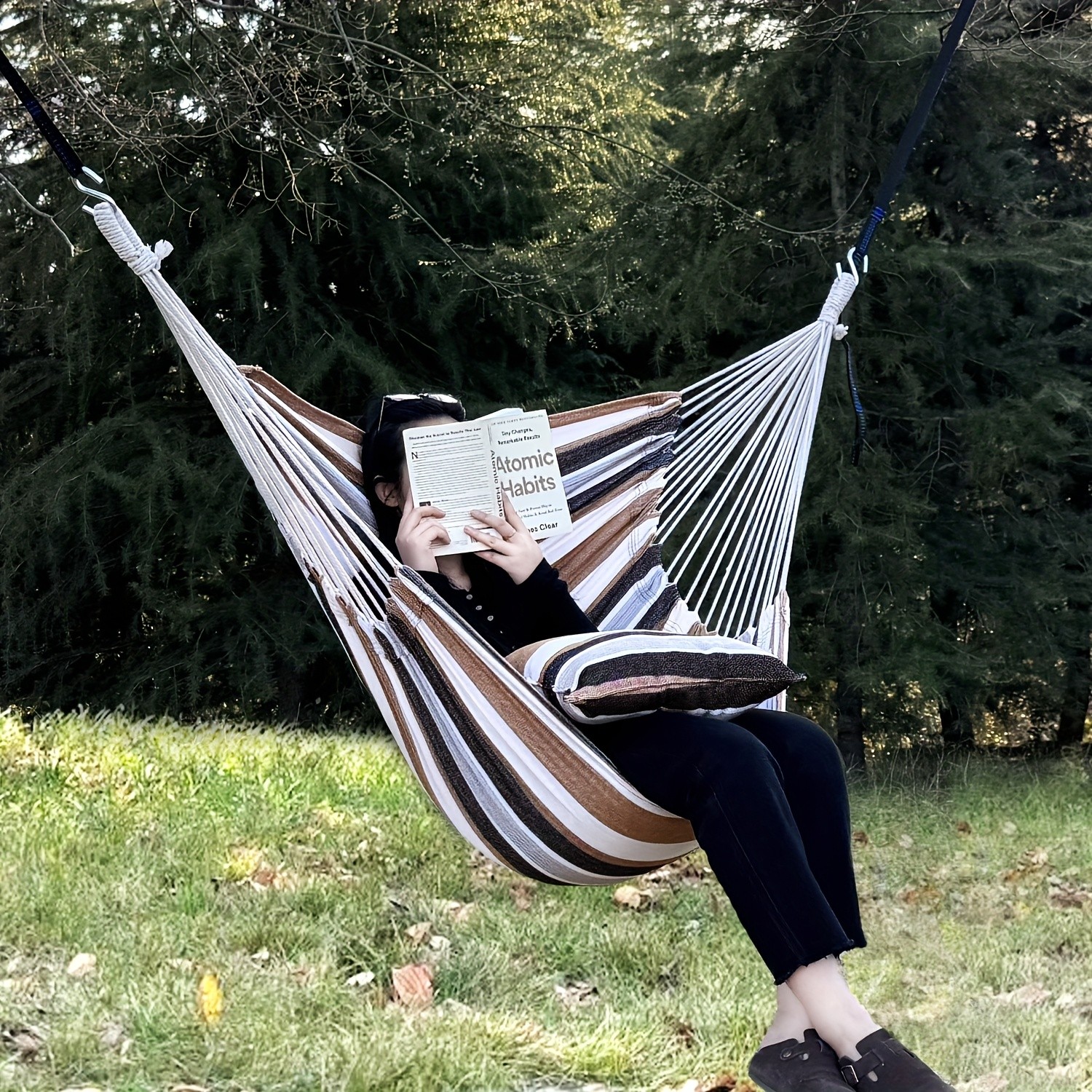 Hammock Chair Set – Complete Comfort System with Premium Straps & Cushions