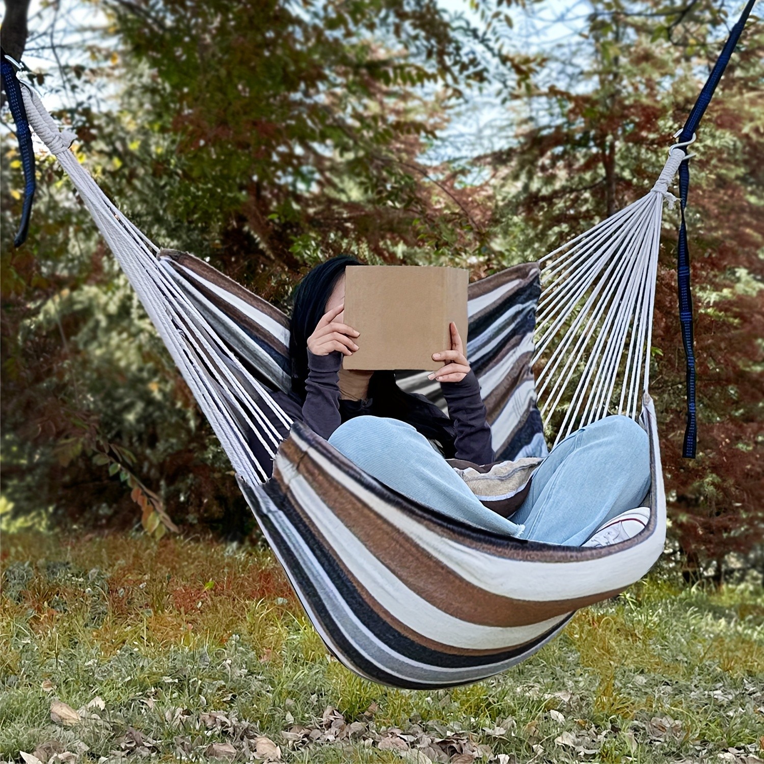 Hammock Chair Set – Complete Comfort System with Premium Straps & Cushions