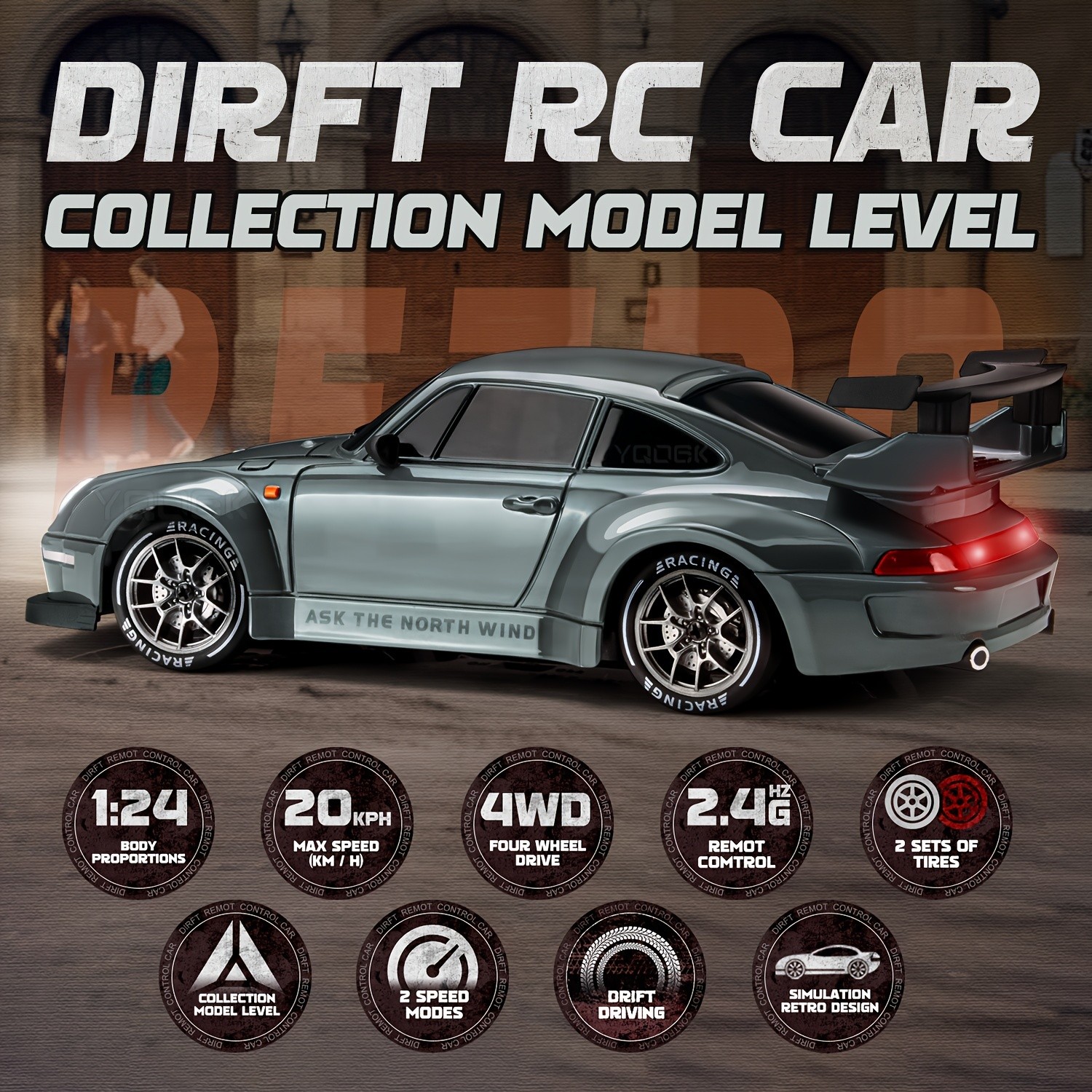 1:24 Scale RC Drift Racing Car – High-Speed Precision with Pro Drift Control