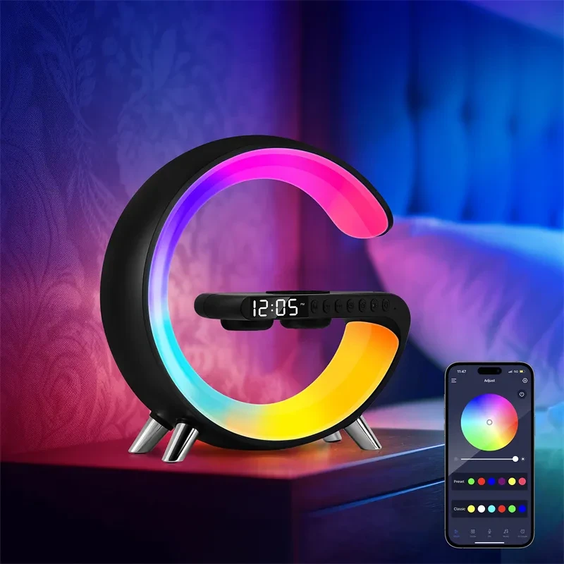G Atmosphere Light Wireless Charger Speaker Clock