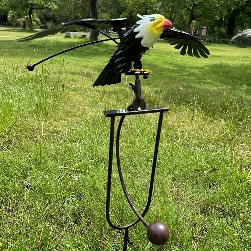 Flying Eagle Wind Spinners with Realistic Metal Wings