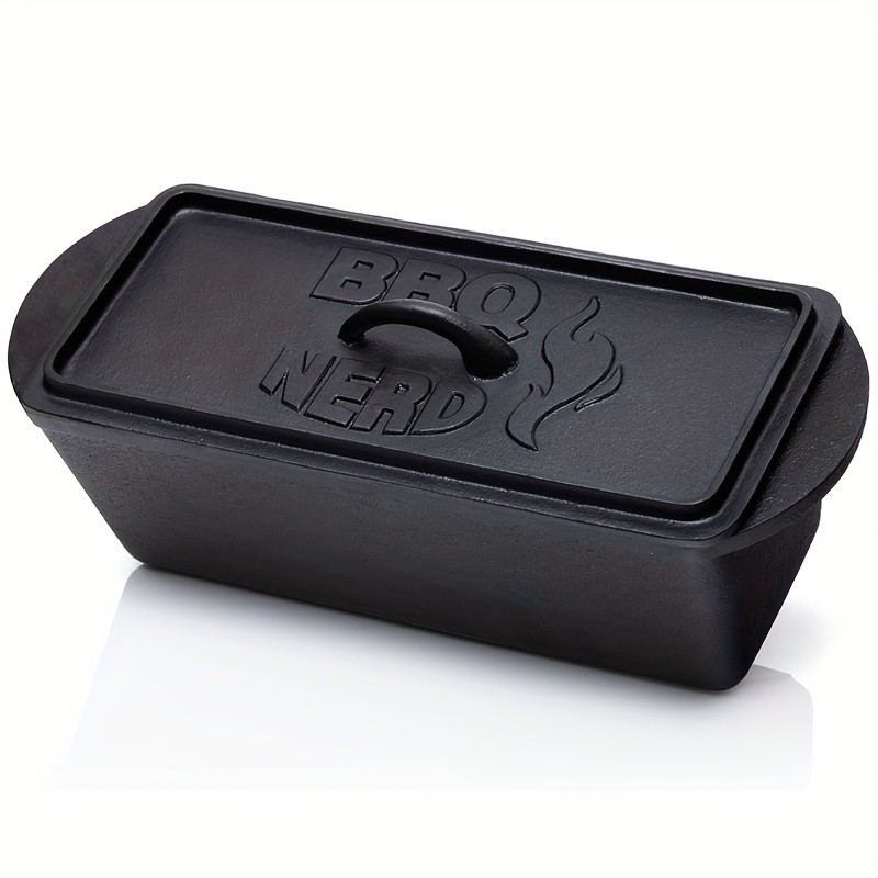 Loaf Pan with Lid – Cast Iron Bread Pan Toast Box Bakeware with Handles