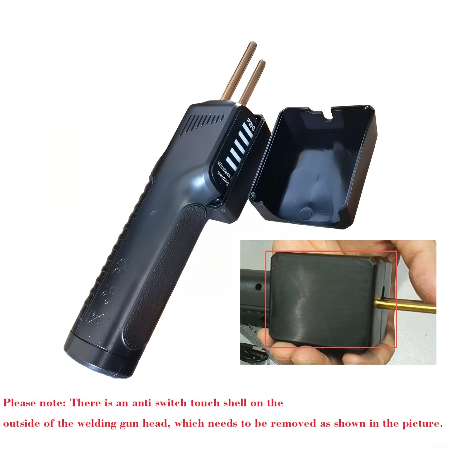 LCD Display Handheld Wireless Charging Plastic Welding Gun