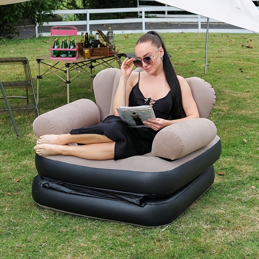 Five-in-One Inflatable Sofa Bed / Outdoor Folding Lounge Chair