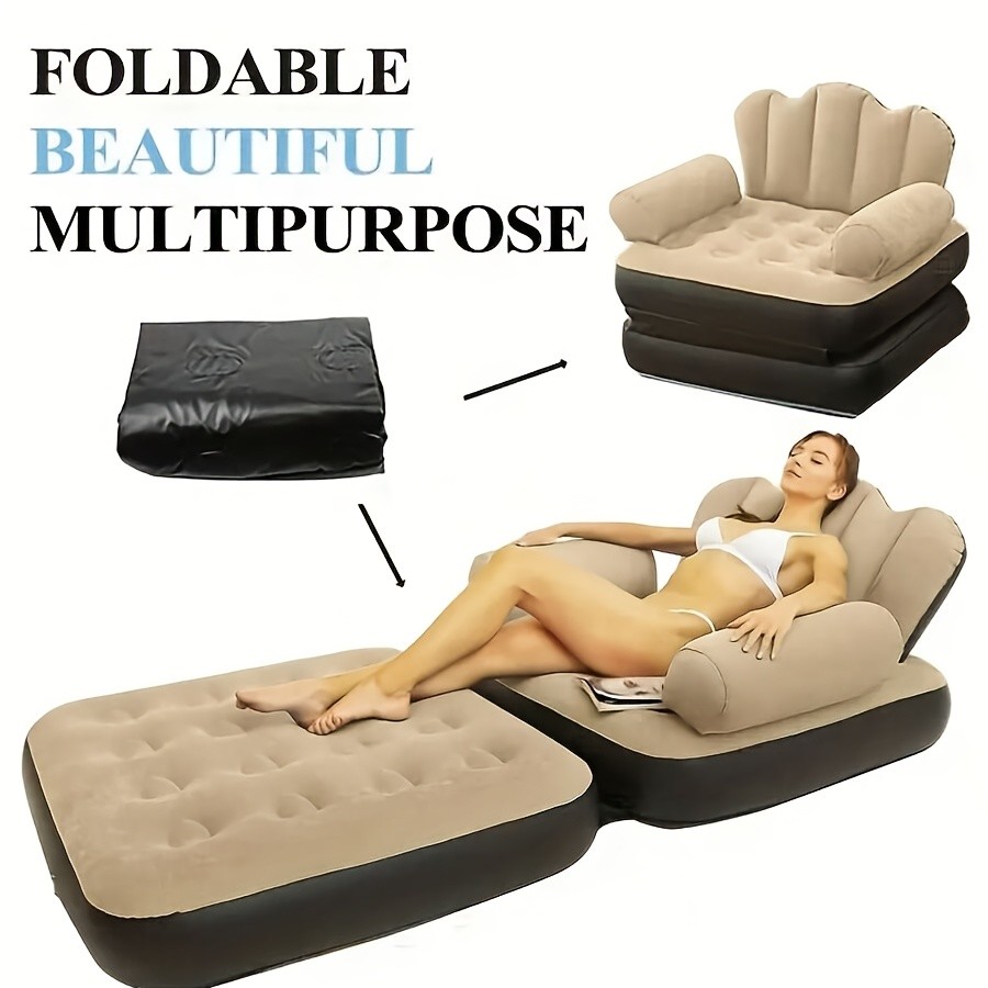 Five-in-One Inflatable Sofa Bed / Outdoor Folding Lounge Chair