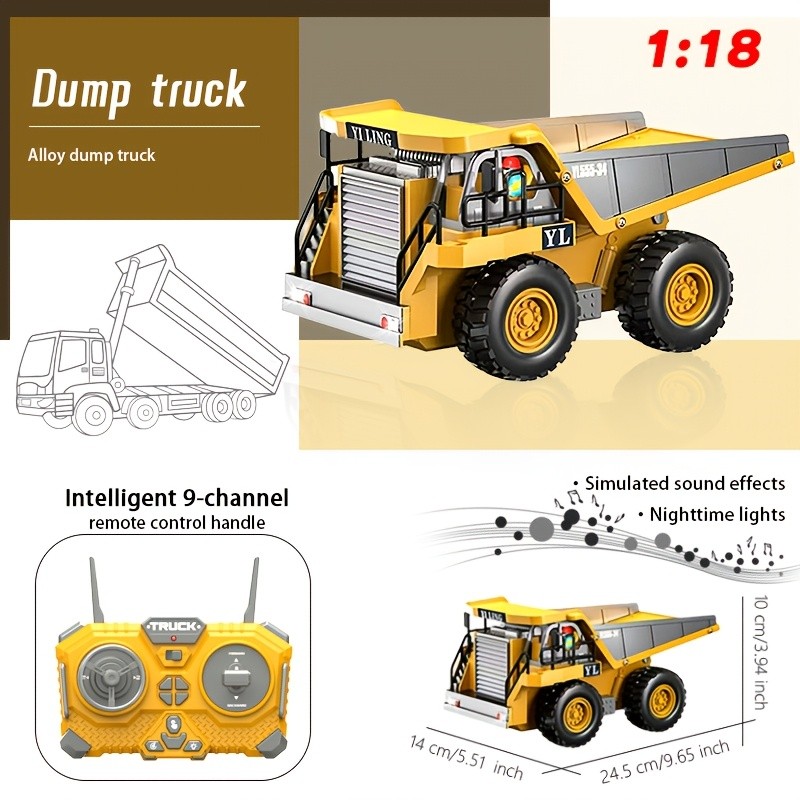 Boys' Remote-Controlled Excavator Toy – Big Build Fun. Real Construction Action.