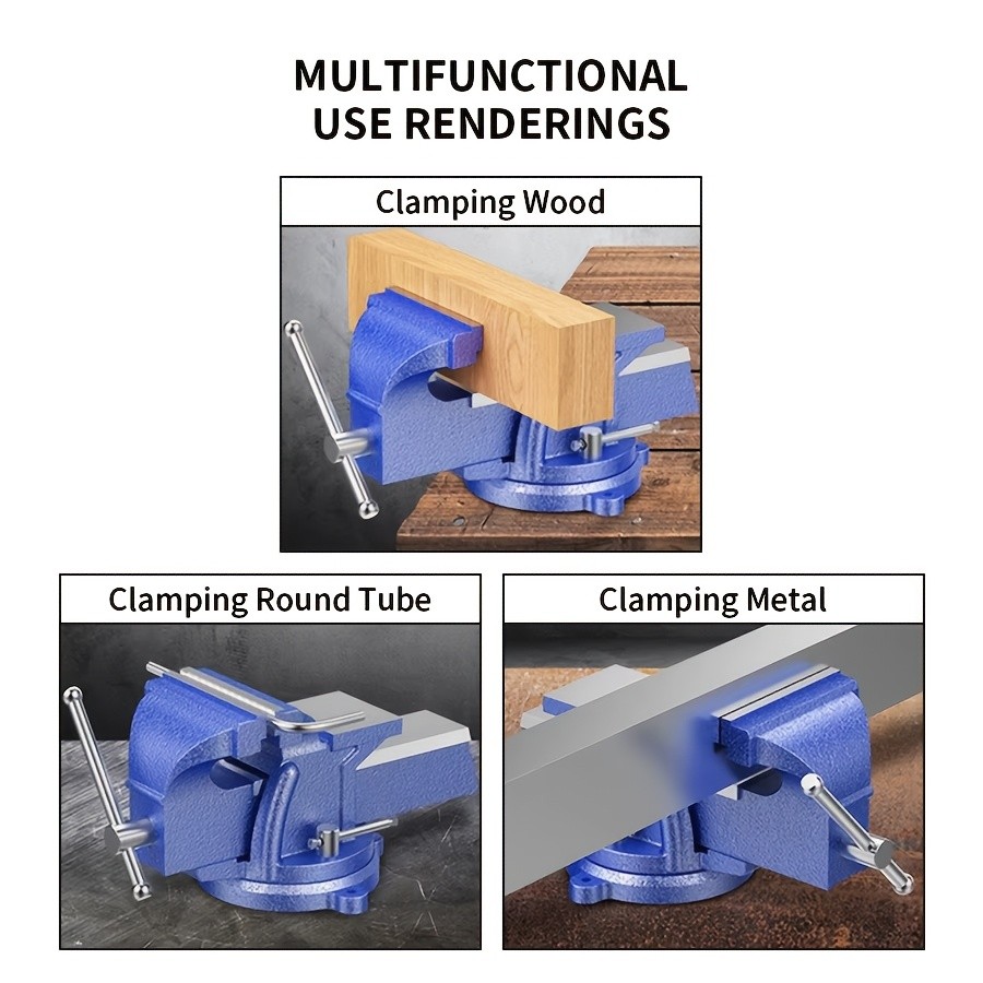 4-Inch Robust Bench Vice – Secure Grip. Reliable Control.