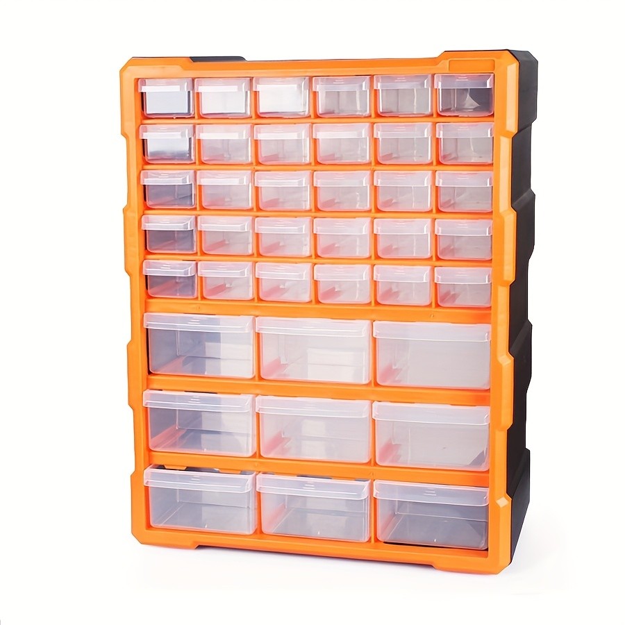 39-Drawer Heavy-Duty Plastic Parts Storage Cabinet