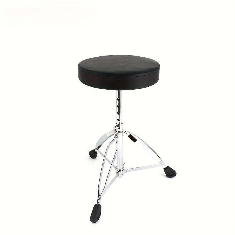Heavy-Duty Adjustable Height Drum Stool with Padded Comfort & 360° Swivel