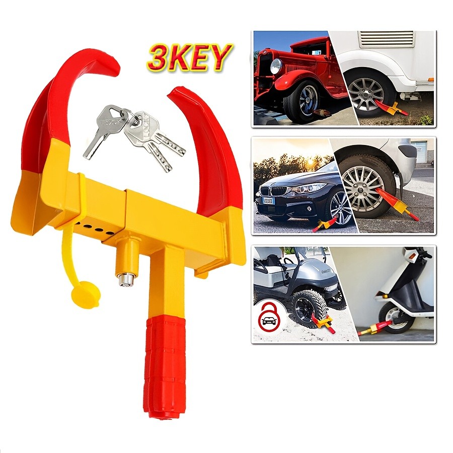 Heavy Duty Anti-Theft Wheel Clamp Lock