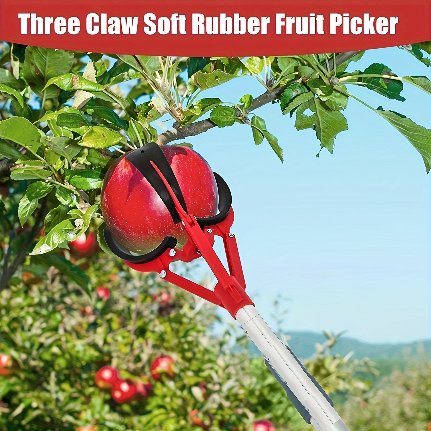 Tall Fruit Picker with Basket and Support Frame – Universal Type