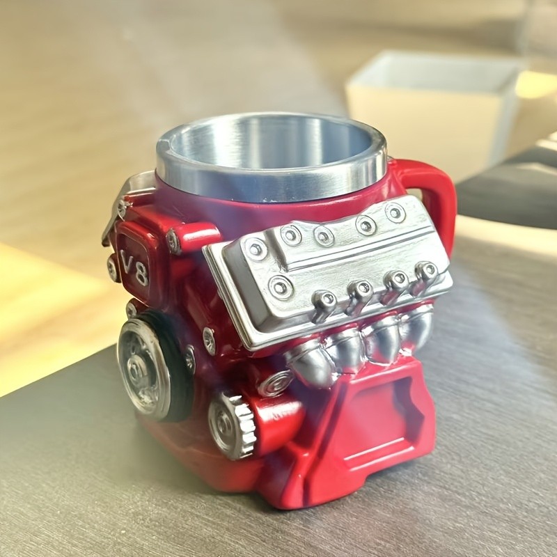 Super Cool Red Coffee Mug | New V8 Engine Mug