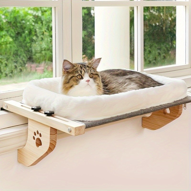 Adjustable Indoor Cat Hammock – Cat Window Perch