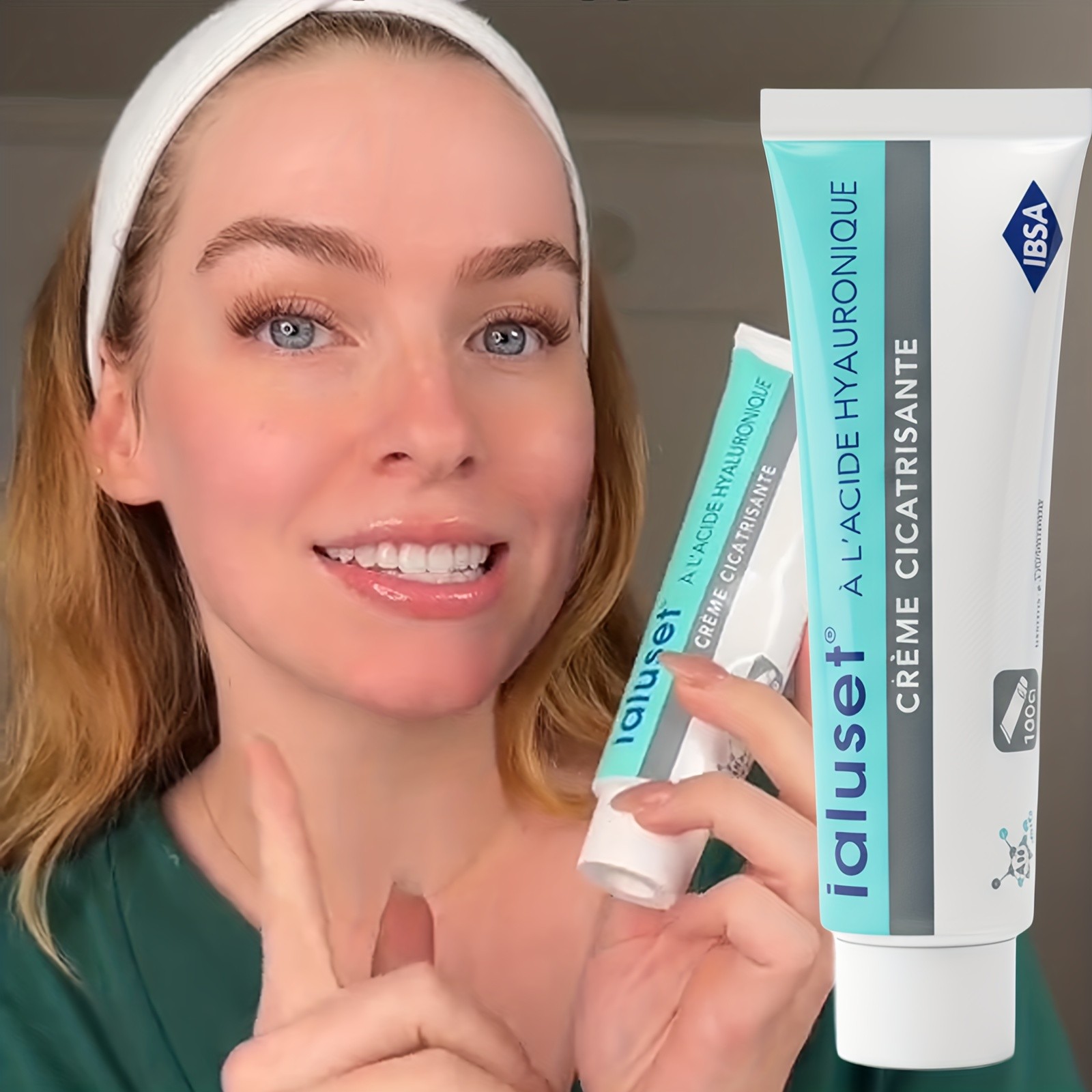 2 pcs Ialuset Hyaluronic Acid Cream (Crème Cicatrisante) 100g by IBSA — Deep Hydration, Barrier Support, and Comfort Care
