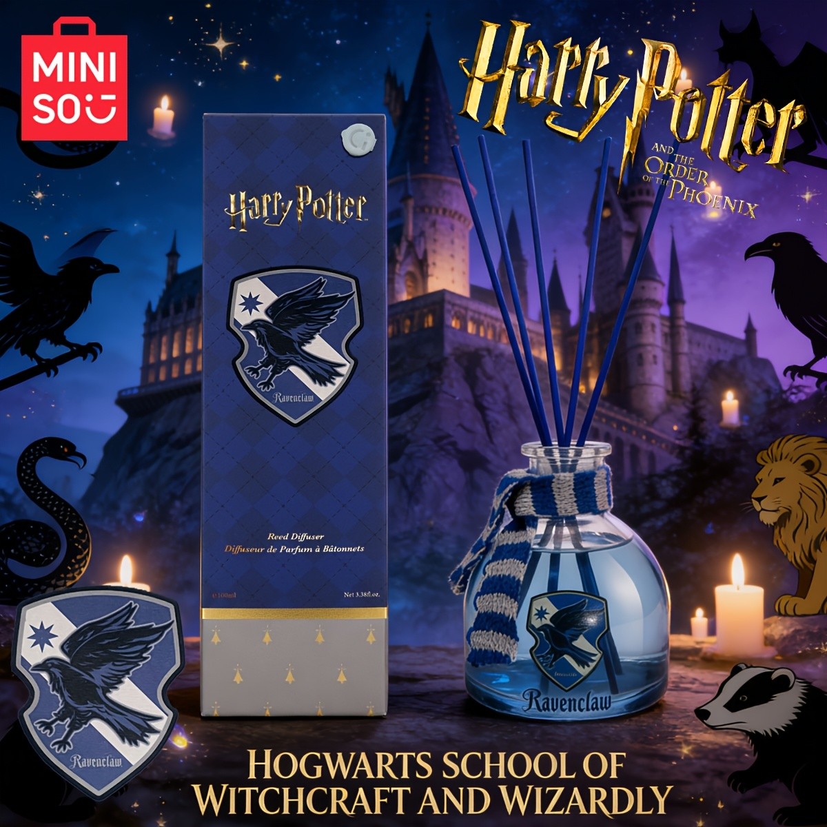 MINISO – Harry Potter Ravenclaw College Reed Diffuser