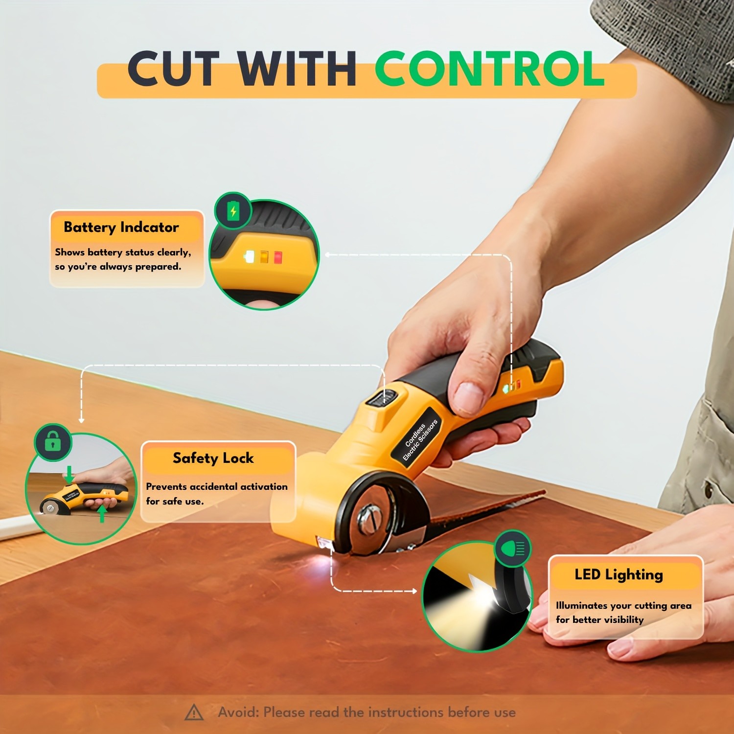 Cordless Rechargeable Automatic Scissors