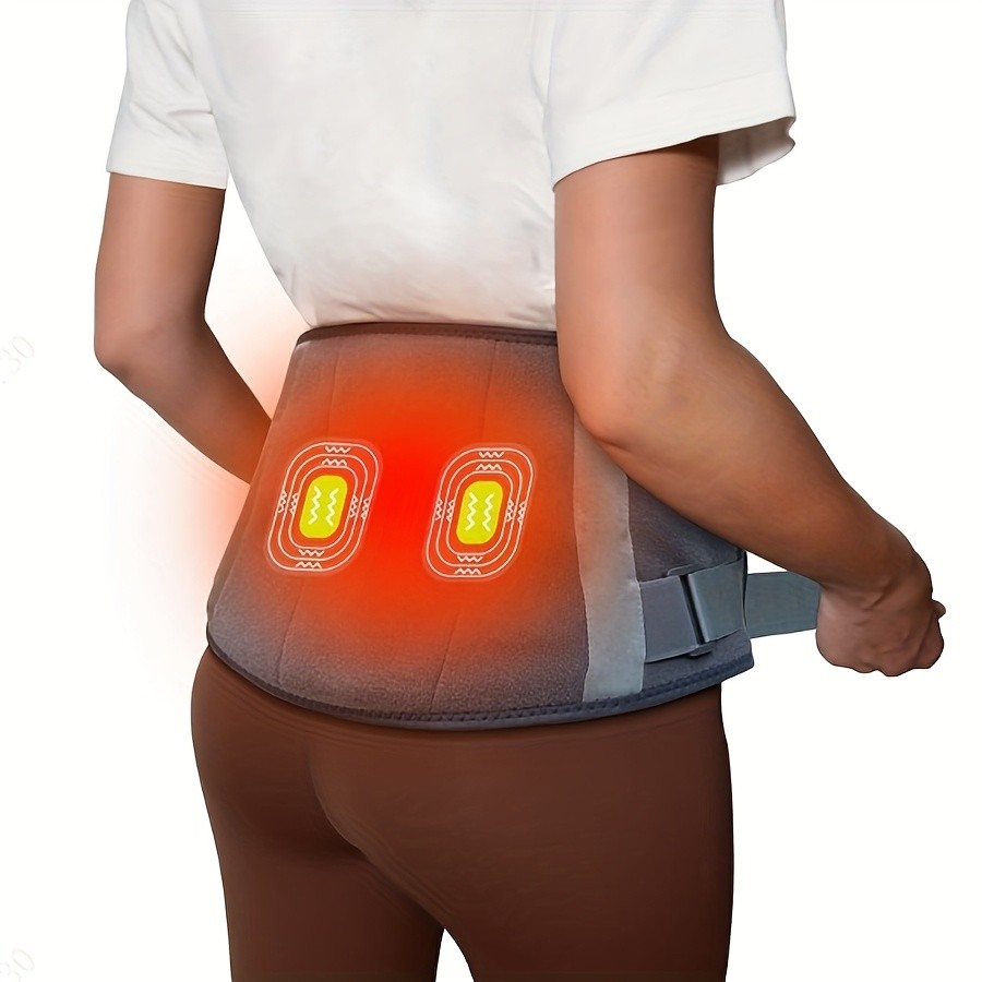 Cordless Heated Massage Waist Belt with Lumbar Support