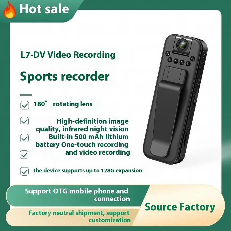 📷️HD 1080P Rechargeable Mini Body Camera With Night Vison&Rotating Lens📷️