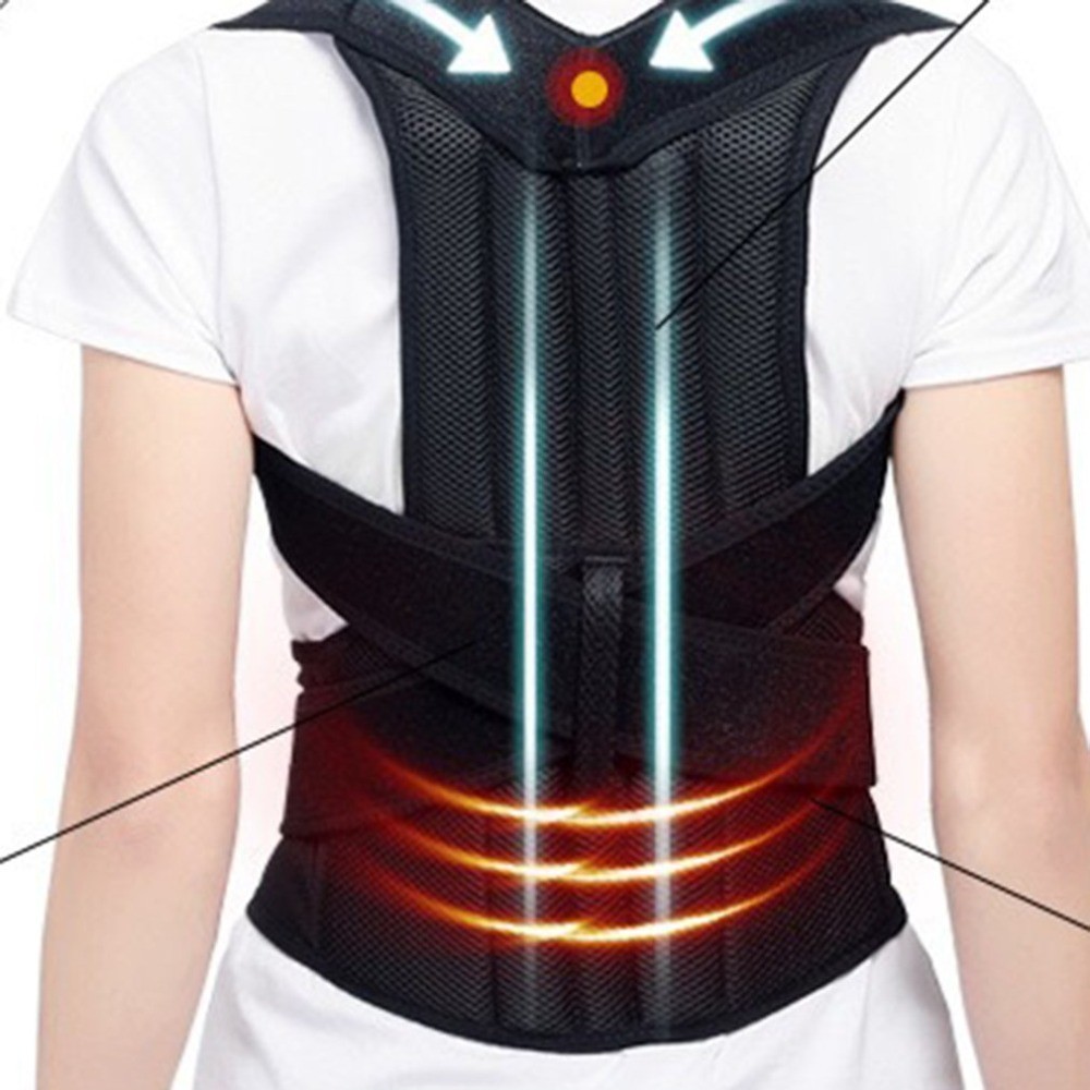 Heated Posture Corrector Back Brace – Straighten, Support, Soothe