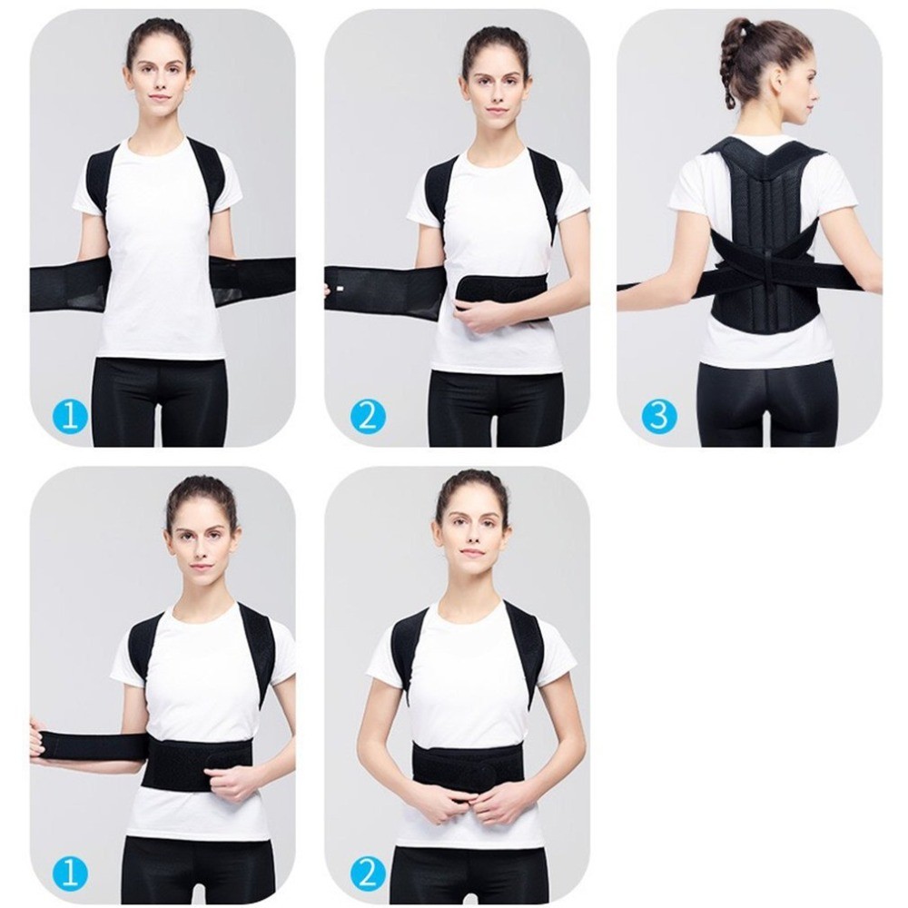 Heated Posture Corrector Back Brace – Straighten, Support, Soothe