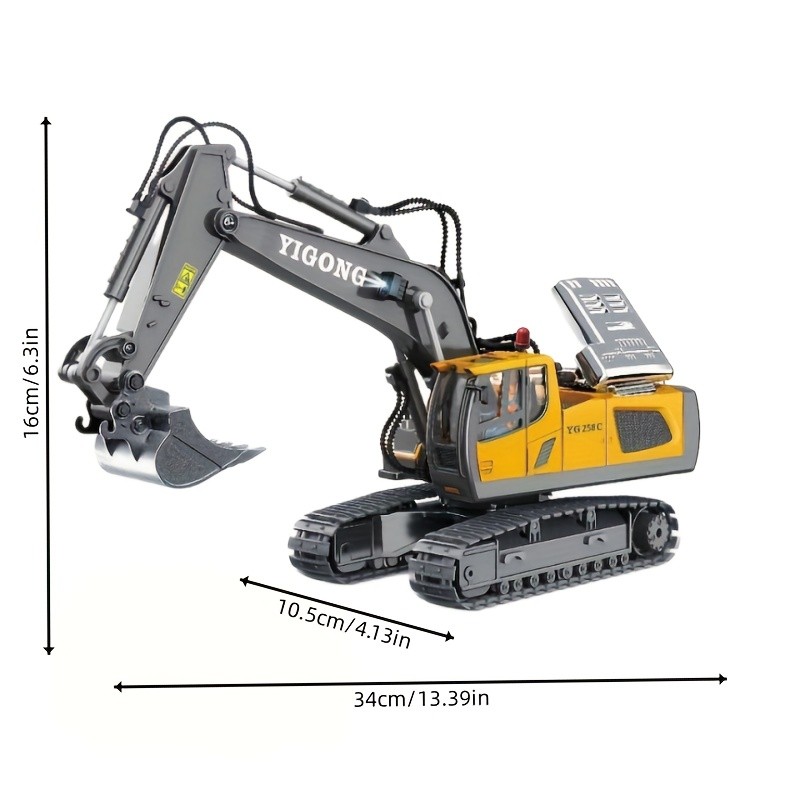 Gift Toy Car Featuring a 2.4G Remote Control Excavator