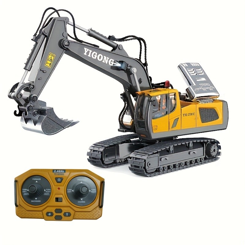Gift Toy Car Featuring a 2.4G Remote Control Excavator