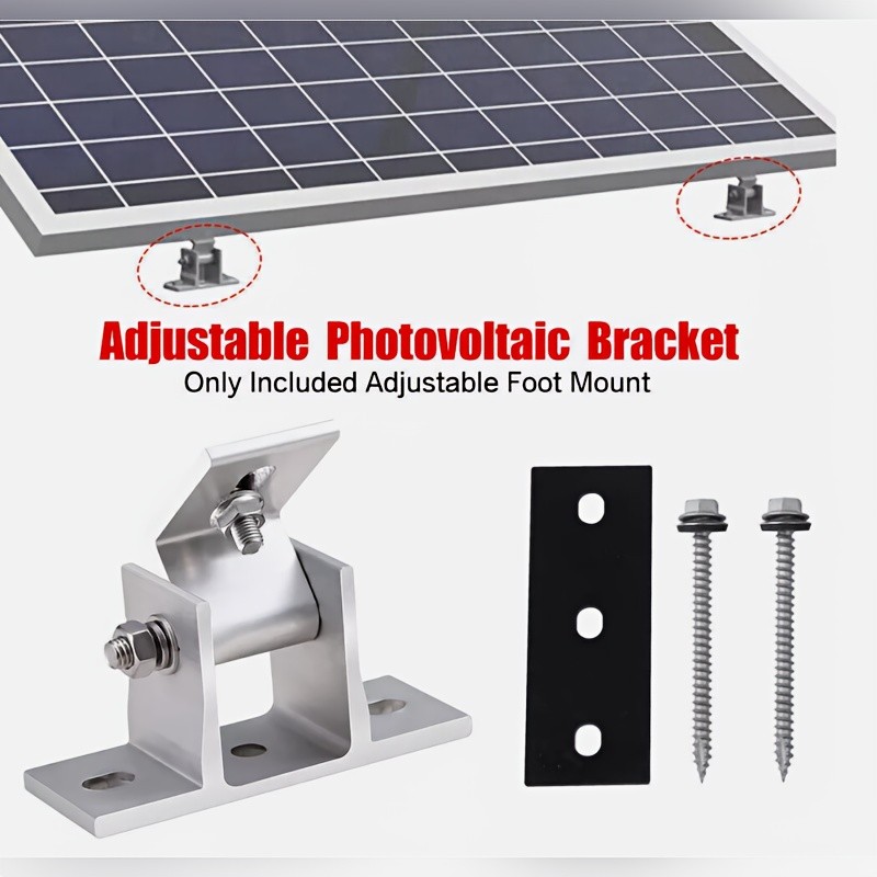 1 Set Adjustable Solar Panel Mounting Brackets