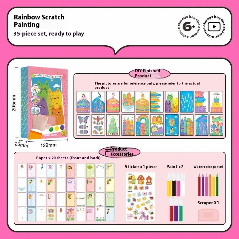 Children’s Fun Book Doodle Scratch Toy