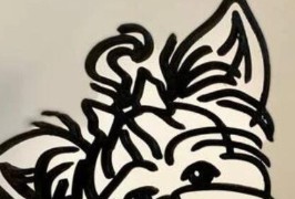 Dog Breed – Line Art Sculpture