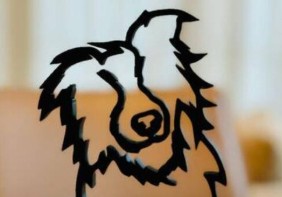 Dog Breed – Line Art Sculpture