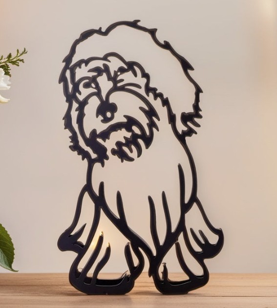 Dog Breed – Line Art Sculpture