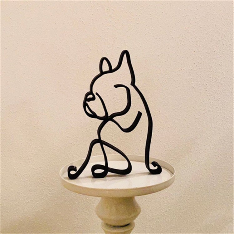 Dog Breed – Line Art Sculpture