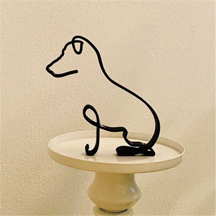 Dog Breed – Line Art Sculpture