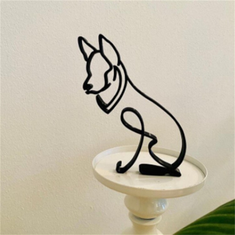 Dog Breed – Line Art Sculpture