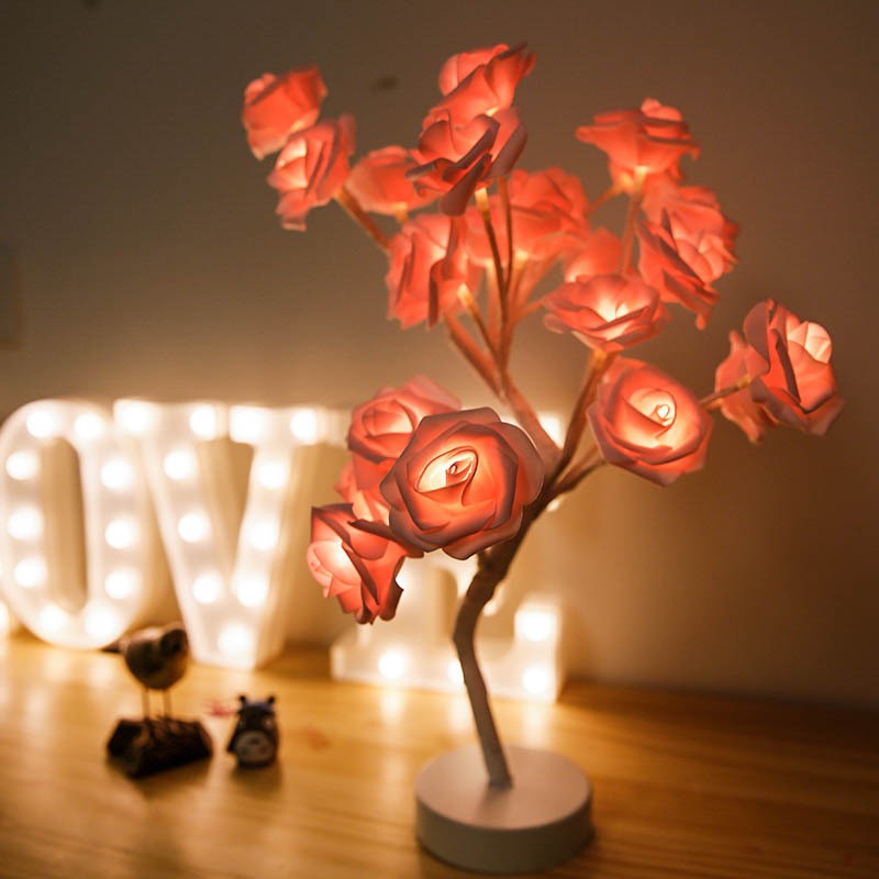 💕Forever Rose Tree Lamp - Light up Love
