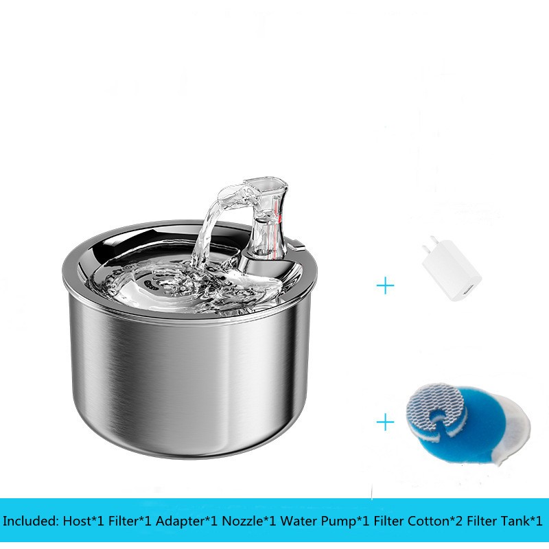 Stainless Steel Cat Drinking Fountain