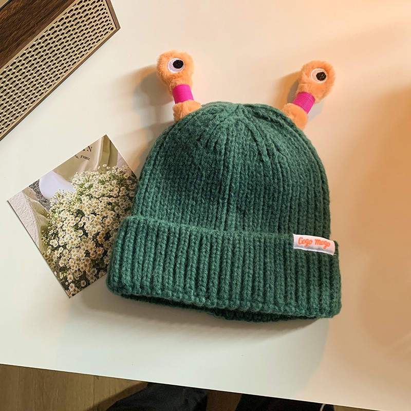 Glowing Little Monster Knit Hat