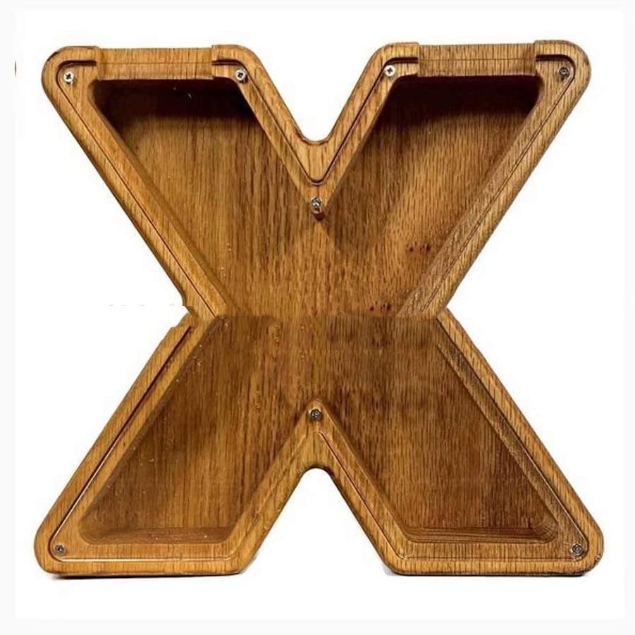 Wooden Letter Piggy bank