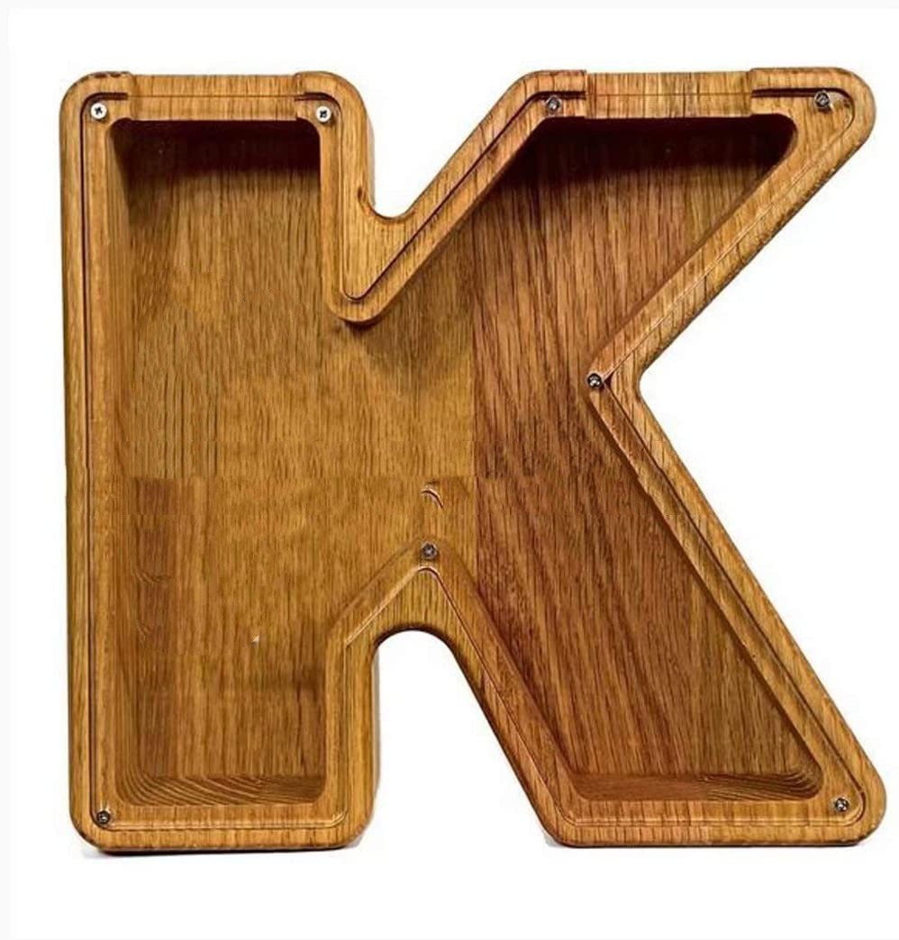 Wooden Letter Piggy bank