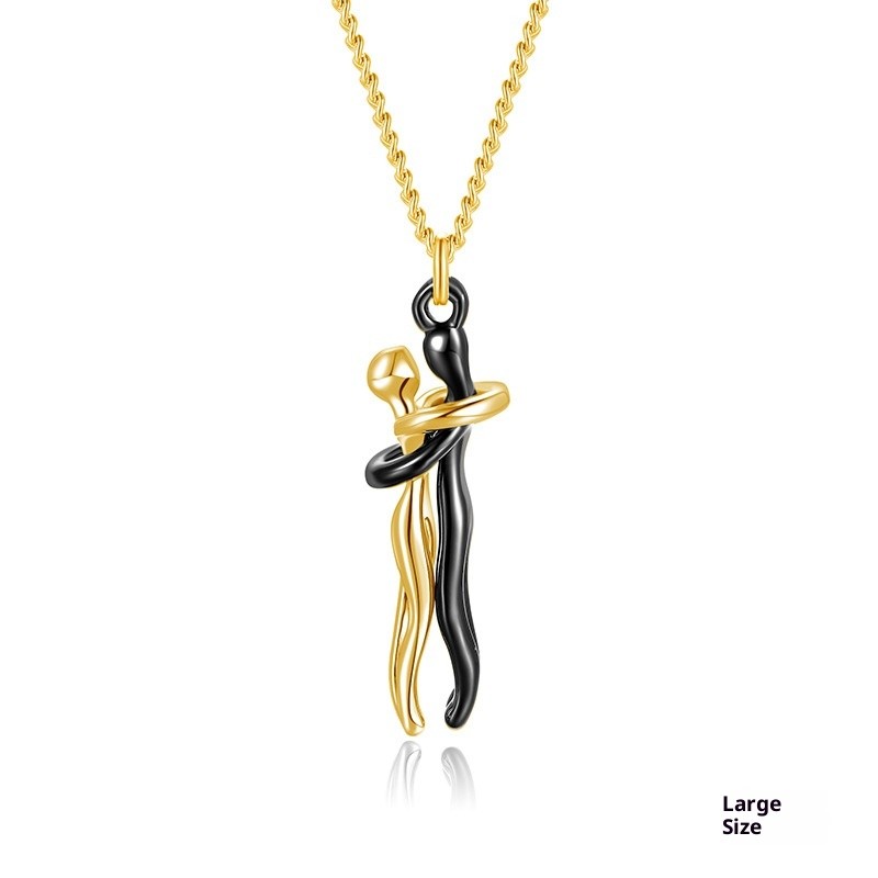 Couple Hug Necklace