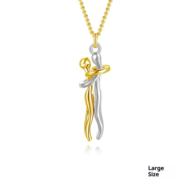 Couple Hug Necklace