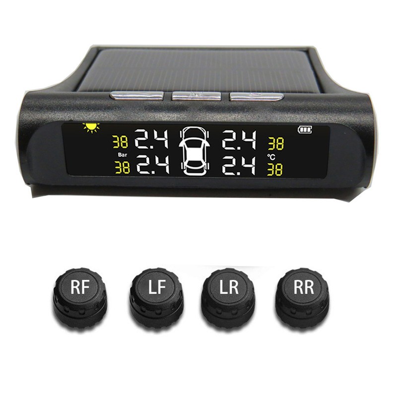 Solar Power Car Tire Pressure Monitoring Tool