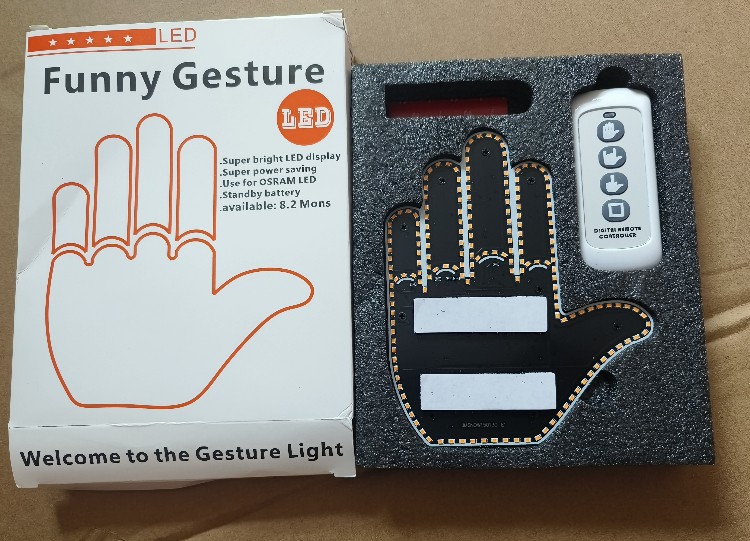 Funny Car Finger Light with Remote