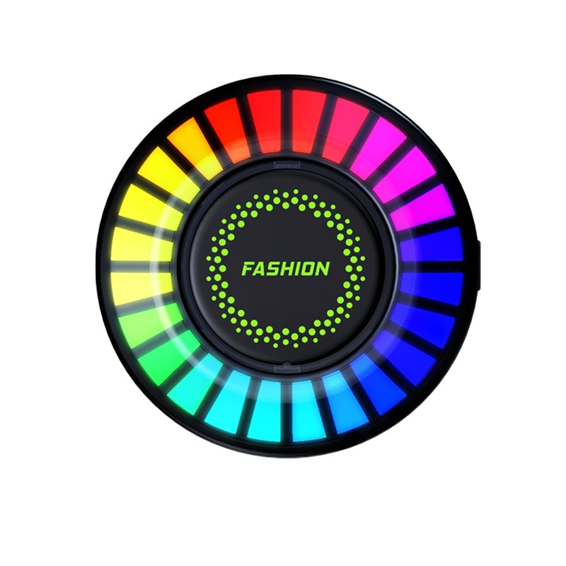 Car Music Rhythm Sound Control Colorful LED Light With Fragrance Holder