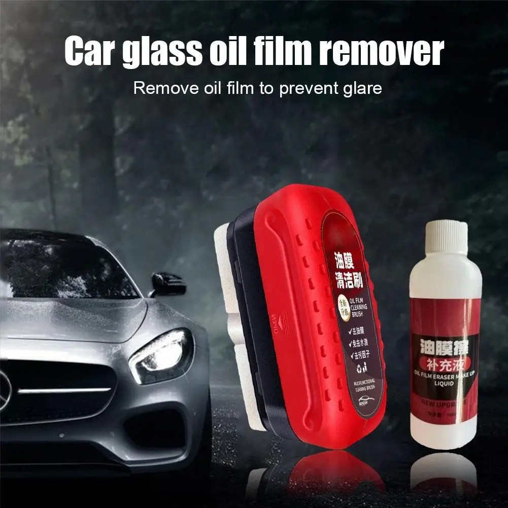 Automotive Oil Film Cleaning Brush & Oil Film Eraser Make Up Liquid