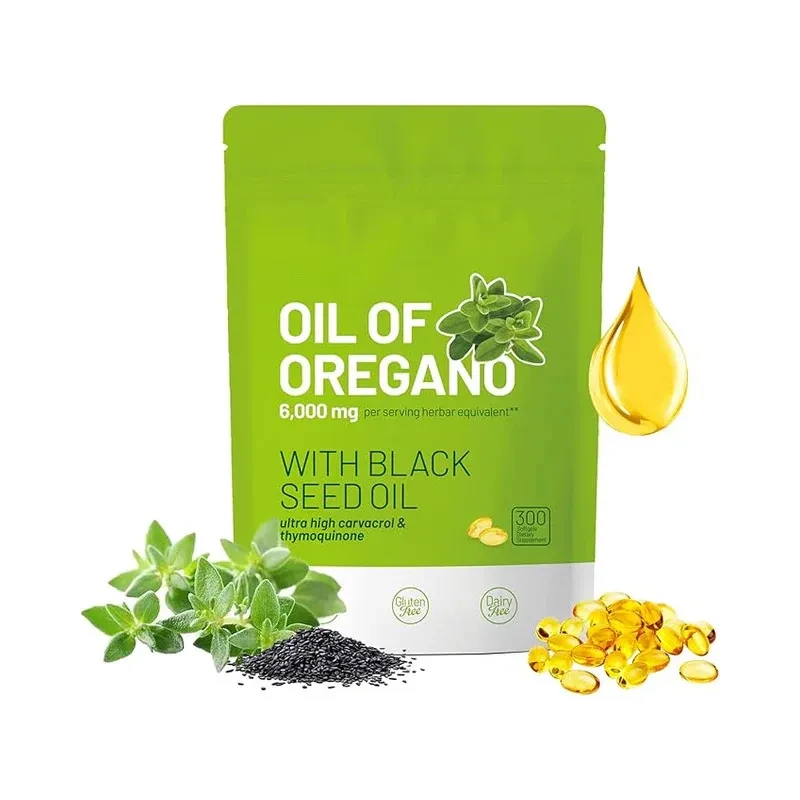 Oil of Oregano with Black Seed Oil – 300 Softgels